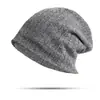 Chapéu de Lã Masculino e Feminino Outono e Inverno Novo Chapéu de Fio de Algodão Sem Pom Pom Comércio Exterior Transfronteiriço Tendência Coreana Chapéu Pulôver Chapéu de Proteção para Ouvidos