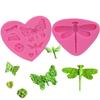 Molde de Silicona Libélula Mariposa Fondant Chocolate Decoración de Pastel Molde para Hornear