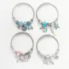Pulseira Pingente Concha Cauda de Peixe Transfronteiriça Europeia e Americana Design de Nicho Joias de Luxo Leve Acessórios Pulseira para Mulheres