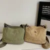 Bolso Cruzado de Hombro Único Estilo Casual para Viajes Diarios, Bolso Cuadrado Pequeño de Color Sólido Oficina Versión Coreana, Elegante Modelo Nuevo con un Toque de Brillo
