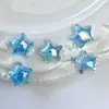 Estrella de Cinco Puntas Galvanizada UV Nube Luminosa Cuentas Galvanizadas con Agujero Pasante Resina Cuentas de Forma Especial Cuentas Sueltas DIY Accesorios para Cadena de Teléfono Móvil