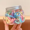 Gomas de Pelo Coloridas Dopamina para Niños, Bandas Elásticas para el Cabello que No Dañan el Cabello, Cuerdas para el Cabello de Alta Elasticidad para Niñas y Bebés, Anillos para el Cabello del Tamaño de un Pulgar