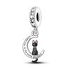 Diseño Original Cobre Chapado Plata 925 Accesorios con Cuentas DIY Lindo Animal Pulsera Collar Colgante Regalo Modelo Caliente Transfronterizo