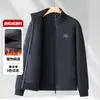Nueva Chaqueta de Terciopelo Austriaco para Hombre, Chaqueta Casual de Otoño de Alta Gama con Cuello Alto para Papá de Mediana Edad, Tops para Hombres de Mediana Edad y Mayores