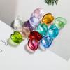 Han Yu borde esmalte de color lámina de plata pétalos de amor 13*16MM material antiguo DIY accesorios de joyería de esmalte de color venta al por mayor