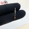 Pendientes de Aleación de Titanio F136 Pendientes Colgantes de Espada Ojo de Caballo Clavos para Cartílago del Oído Joyería para Piercings Corporales de Titanio G23 Fabricante Venta al por Mayor