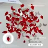 Joyería para Uñas Especial con Fondo Plano Mezclada con Color Champagne Versátil Colorida Gotas de Agua Marquise Rombo Decoración para Uñas Diamante al por Mayor