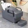 Cama de Lavar Cabelo para Salão, Cama de Lavagem Simples Semi-Reclinável para Salões de Beleza, Venda Direta do Fabricante, Cama de Salão de Beleza Moderna