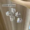 Rhinestones Transparentes para Uñas Alternativa al K9, Rhinestones Transparentes Blancos con Base Puntiaguda, Diamantes de Vidrio Irregulares en Forma de Corazón Deslumbrantes de Venta Caliente en Internet
