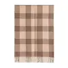 Bufanda Gruesa de Invierno 2025 Estilo Nuevo Cuadros Versátil para Mujer Borlas Moda Bufanda Cálida para el Cuello Cómoda Bufanda de Cachemir Sintético