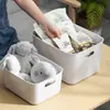 Cesta de Almacenamiento de Artículos Varios Caja de Almacenamiento de Cosméticos y Labiales de Escritorio Caja de Almacenamiento de Snacks Caja de Almacenamiento para el Hogar y la Cocina Plástico