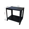 Carrito para proyector, carrito móvil para instrumentos, carrito de cuatro ruedas para equipo de sala de TV y computadora