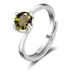 Anillo de moissanita de imitación para mujer, con cuatro garras, cabeza de vaca de 1 quilate, ideal para decoración del hogar, directo de fábrica