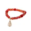 Pulsera Nueva de Cristal de Colores Estilo Coreano, Sencilla y Artística, Regalo Unisex, Pulsera de Cuentas Sencilla y Versátil