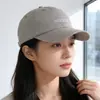Gorra de Béisbol de Marca de Moda Estilo Coreano con Bordado de Letras para Mujer, Parte Superior Suave, Sombrero Versátil Casual para Protección Solar para Uso al Aire Libre, Hace que la Cara Parezca Más Pequeña, Unisex