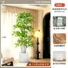 2026 Planta Verde Artificial Nandina Planta em Vaso Alto Padrão Luxo Leve Decorativa para Chão de Sala de Estar Flor Árvore Artificial Grande