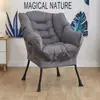 Sillón individual perezoso, silla de computadora para dormitorio universitario, sofá pequeño cómodo para balcón, reclinable suave para dormitorio con respaldo