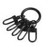Pingente Chaveiro Argola de Mola Criativo Original Simples Chaveiro de Carro Argola Natação Preto Pequeno Fivela de Porta Acessórios DIY