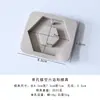Moldes de Silicone para Folhas de Cera de Aromaterapia DIY, Vários Estilos de Combinação, Moldes de Etiqueta Suspensa de Gesso Perfumado de Furo Único e Múltiplas Formas