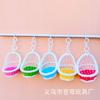 Cesta de encaje para gatos de simulación para niñas y niños, cesta colgante, adornos de muñeca Xiao Mao, manualidades directas de fábrica
