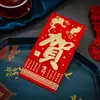 Sobres rojos de Año Nuevo con hoja de oro, auspiciosos para el Festival de Primavera, bodas y celebraciones de inauguración de casa, con diseño de mil yuanes, y sobres rojos para niños para el Año Nuevo