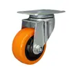 Ruedas Giratorias de Tamaño Mediano de Material PP con Núcleo Negro, Ruedas Duraderas y Resistentes al Desgaste, Ruedas Universales, Ruedas de Goma, Ruedas Especiales para Mover Mercancías, Ruedas para Carrito