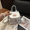 Mochila Feminina Cor Sólida Moda Retrô Nova 2025 Estilo Outono Casual Moderna Simples Viagem Mochila Pequena Tendência