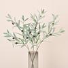 Planta Verde Simulada con Fruto Rama de Olivo Hogar Sala de Estar Ventana Decoración Arreglo Floral Estilo Chino Flor de Seda Impresa en 3D