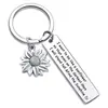 Amazon llavero de acero inoxidable accesorios de girasol amigos verdaderos hora de enviar un regalo para un buen amigo