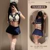 Lingerie Sexy Roupa de Marinheiro Sedutora Roupa de Estudante Jk Saia Curta Plissada Uniforme Tamanho Plus Roupa de Dormir Qq