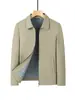 Ropa exterior para hombre, nuevo estilo para papás, top business casual para hombres de mediana edad y mayores, chaqueta cortavientos con solapa otoño 2026