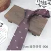 Nueva Corbata Jacquard Hecha a Mano para Hombre, Corbata Casual y de Moda de 7 cm de Seda Poliéster, Estilo Británico Fabricante Boda Stock Disponible