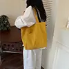Bolso de lona bordado de gato original, simple y versátil, nuevo estilo coreano ins de gran capacidad para el día a día, de algodón puro, para llevar al hombro