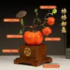 Adorno de Caqui Esmaltado Estilo Chino Gama Alta Sala de Estar Televisión Gabinete de Vino Oficina Decoración Regalo de Inauguración
