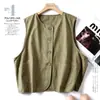 Primavera y Verano Nuevo Clásico Diseño Simple Sentido Color Sólido Chaleco Moda para Mujer Viajes al Trabajo Holgado Casual Capa para Superponer Mujer