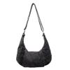 Bolsas Femininas 2025 Nova Jeans Tendência Bolsa Transversal Dumpling Moda Japonesa Masculina Simples Versátil Bolsa de Ombro