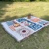 [Exclusivo Transfronteiriço] tapete de piquenique estilo ins cobertor de camping tapete para barraca layout de mesa decoração de atmosfera necessário