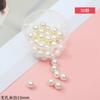 Perlas de imitación ABS para realzar, accesorios de bricolaje, pulseras, collares, joyas con cuentas, cuentas sueltas no porosas.
