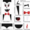 Dibujo Animado Diablo Halloween Divertido Adhesivo para Puerta Adhesivo para Ventana Utilería para Arreglo de Ambiente de Fiesta Sombrero de Bruja Letra Fieltro Adhesivo de Pared