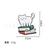 Broche de Gato con Gota de Aceite de Dibujos Animados Lindo Broche de Animal de Aleación Insignia de Dibujos Animados Estudiante Gota de Aceite Accesorios para Bolso Ropa