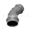 Codo de 45 grados de doble rodamiento de PVC 125 de estándar nacional, codo duro de PVC de doble rodamiento, conexión de enchufe con anillo de goma