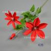 3-head clematis decoração de casa simulação de flor de seda atacado projeção de casamento flor falsa high-end simulação planta flor