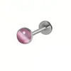 Lip nail ear bone nail de venta caliente europea y americana Opal color mágico joyería de perforación comercio electrónico transfronterizo fábrica venta al por mayor en línea