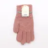 Guantes de Invierno Gruesos para Mujer de Dedos Completos 2026, Color Sólido para Exteriores, Adulto, Lana, Cálidos, Venta al por Mayor