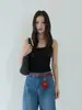 [Oufan] Camisola Sexy de Encaje sin Espalda para Mujer, Nuevo Estilo de Verano con Copas Fijas Integradas 11297