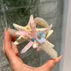 Pinza para el Cabello de Flor de Estrella de Mar Dulce de Hada de Verano Ambiente de Vacaciones en la Costa para Mujer Pinza Rota Accesorios Creativos de Nicho para el Cabello