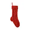 Suprimentos de Grande Decoração de Natal Meias de Natal Sacolas de Presente Pingentes de Natal de Tricô Meias de Natal de Lã Transfronteiriças