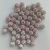 10 12 6 4 8mm furo reto AB argila macia contas Shambhala contas soltas furo duplo esfera furada contas para pulseira branco e preto
