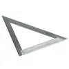 Regla Triángulo de Aleación de Aluminio de 90 Grados 200mm, Regla Medidora de Acero Inoxidable, Regla de Ángulo Recto con Base Ancha