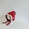 Gorro para bebé niña otoño e invierno encaje punta lana dulce lindo niña cereza protección orejas cálido Año Nuevo